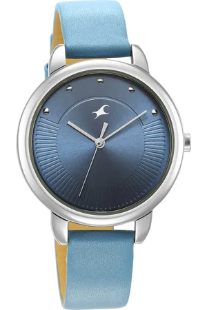 Fastrack Stunners Quartz Analog Blue Dial Leather Strap Watch for Girls