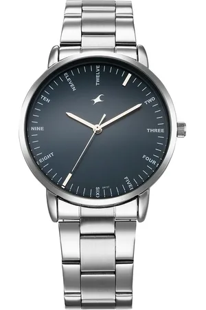 Fastrack Stunners X Quartz Analog Blue Dial Stainless Steel Strap Watch For Guys