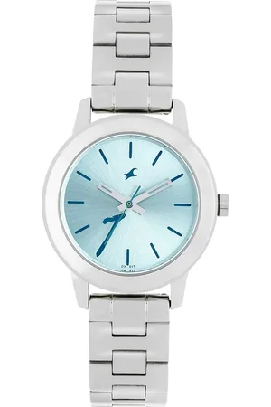Fastrack Tropical Waters Quartz Analog Green Dial Metal Strap Watch for Girls