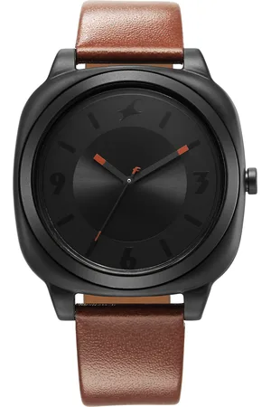 Fastrack Hype All Quartz Analog Dial With Brown Leather Strap Watch For Unisex