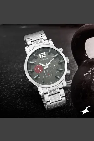 Fastrack Fastfit Quartz Multifunction Grey Dial Stainless Steel Strap Watch for Guys