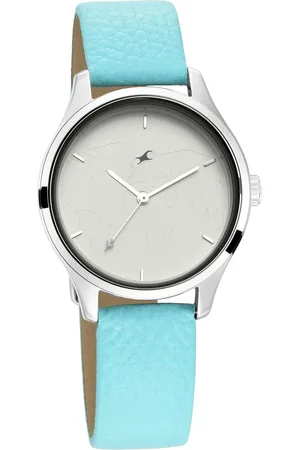 Fastrack Tripster Quartz Analog White Dial Leather Strap Watch for Girls