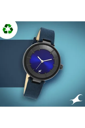 Fastrack Revibe Quartz Analog Blue Dial Fabric Strap Watch for Girls