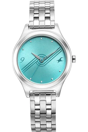 Fastrack Stunners Blue Dial Metal Strap Watch for Girls