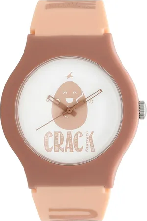 Fastrack Quartz Analog White Dial Silicone Strap Watch for Unisex
