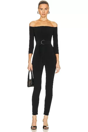 Norma Kamali Off Shoulder Catsuit in