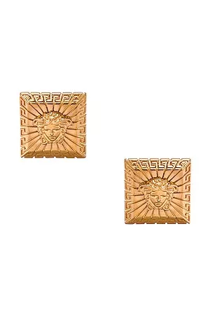 Versace Medusa Greca Cufflinks - Gold