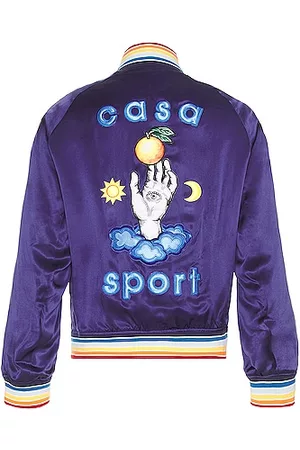 Casablanca Logo-Jacquard Bomber Jacket