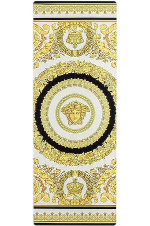 VERSACE Play On Yoga Mat in Black & White