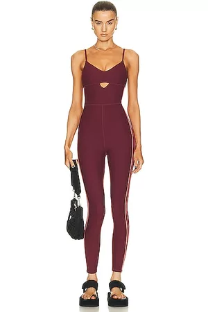 The Upside Women Jumpsuits - Academy Gia Catsuit in Burgundy