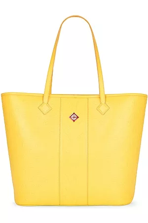 Chiara Ferragni Eyelike Logo-Embossed Tote Bag (YellowNeon)