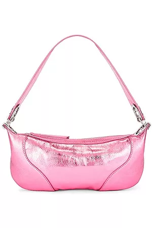 By Far croc effect mini totes embossed leather shoulder bags hand