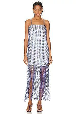 Women's Dresses Sparkling V-Neck Fringed Mini Dress – Landing Closet