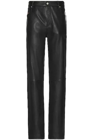 Diesel Men Leather Trousers - Leather Trousers in