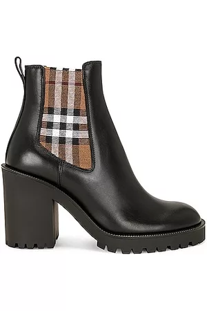 Burberry Women Ankle Boots - Leather Ankle Boot in