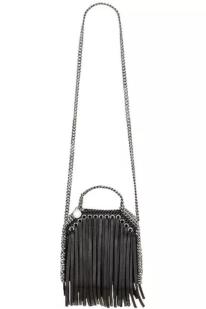 Women Black Fantasia Mickey Falabella Tiny Crystal Tote