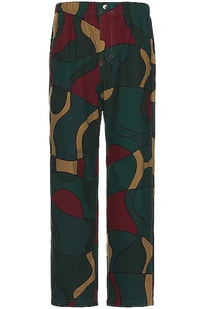 by Parra Trees in Wind Relaxed Pants Camo Green / Medium