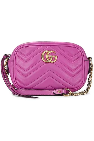 Gucci Cosmogonie Marmont Leather Makeup Bag in Pink