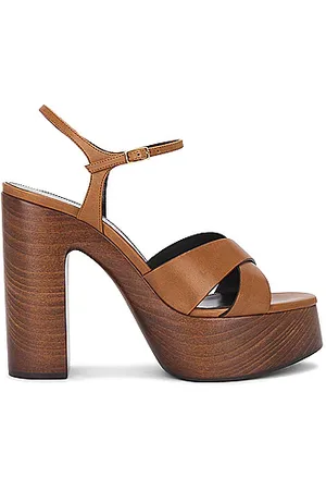 Buy LUNA BLU Brown Platform Heels from Westside