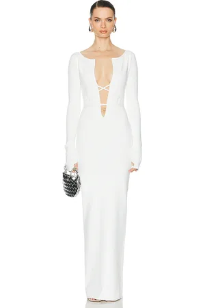 Helsa Niall Deep V Neck Dress in