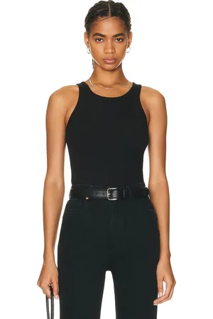 ÉTERNE High Neck Fitted Tank Top in