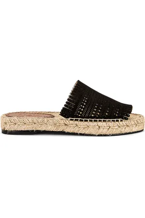 Alaïa Espadrille Flats in Black
