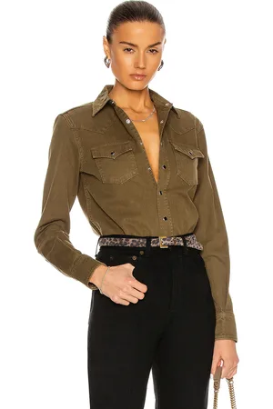 Saint Laurent Denim Shirt in Army