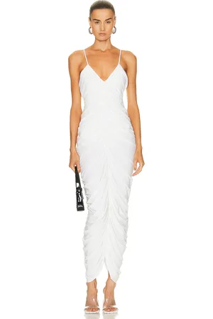 Norma Kamali Slip Diana Gown in White
