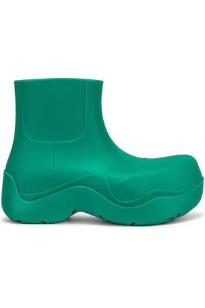 Bottega Veneta Puddle Ankle Boots in Teal