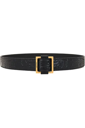 Saint Laurent Square Belt in Black