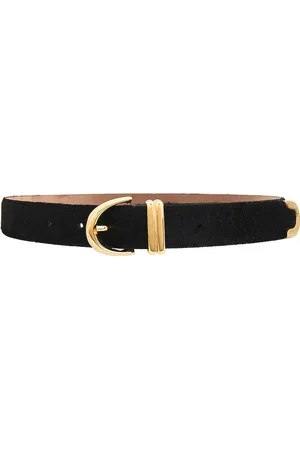 Khaite Bambi Skinny Gold Hardware Belt in