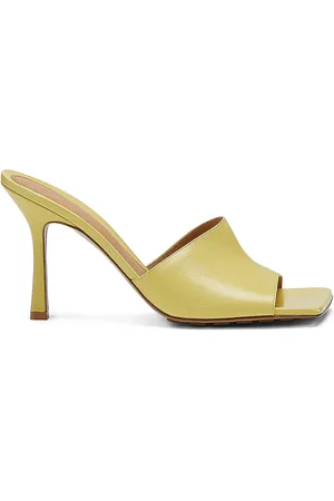 Bottega Veneta Leather Mules in Yellow