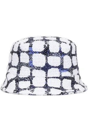 CHANEL Tweed Sequined Coco Bucket Hat in