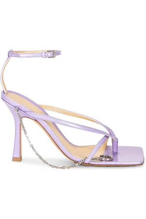 Bottega Veneta Stretch Ankle Strap Sandals in Lavender