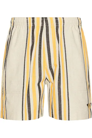 BODE Namesake Stripe Shorts in Beige