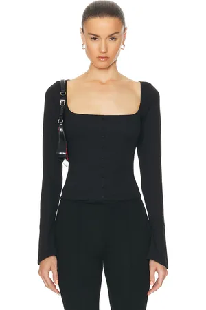 Mirror Palais Tudor Top in Black