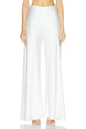 Norma Kamali Bias Elephant Pant in White