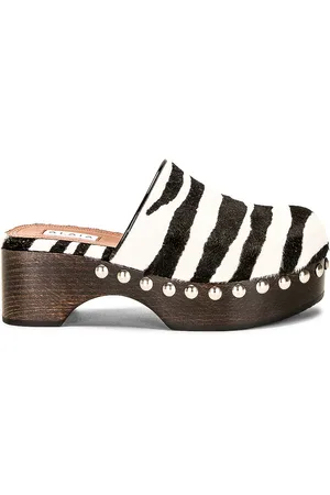 Alaïa Flat Clog in White