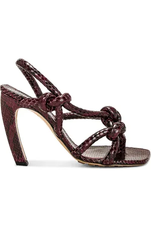 Bottega Veneta Jimbo Slingback Sandal in Burgundy