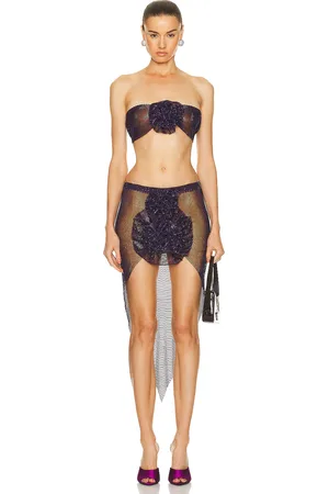 SANTA BRANDS Bra & Skirt Flower Set in Purple