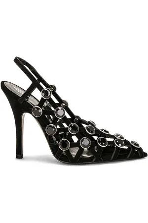 The Attico Grid Sling Back Pump in