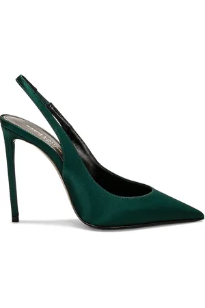 Saint Laurent Zoe Slingback Pump in Green