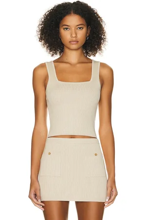 Helsa Halden Square Neck Tank in Neutral