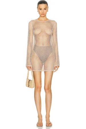 Bananhot Serena Mini Dress in Beige