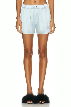 Alexander Wang Boxer Short W/ Tulle Cut Out Back Panel in Navy