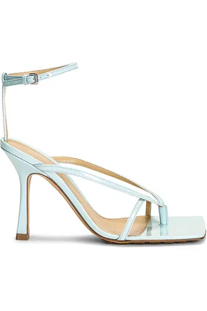Bottega Veneta Stretch Ankle Strap Sandals in Blue