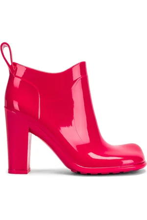 Bottega Veneta Rubber Ankle Boots in Pink