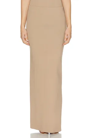 Helsa Carina Knit Skirt in Tan