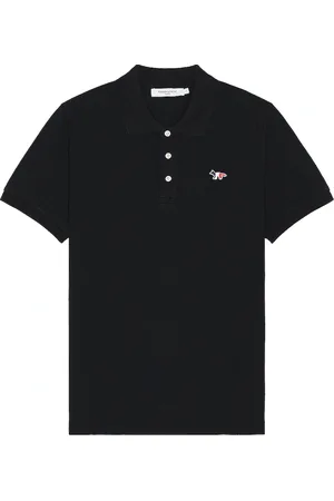Maison Kitsuné Tricolor Fox Patch Polo in