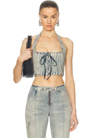 Retrofete Bandit Top in Denim-Light